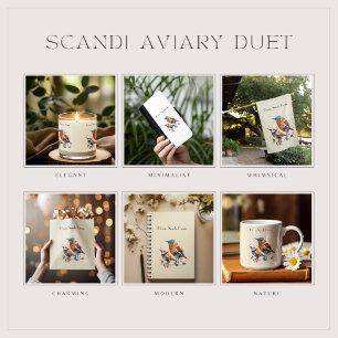 Guardanapo De Papel Scandi Aviary Duet, personalizado