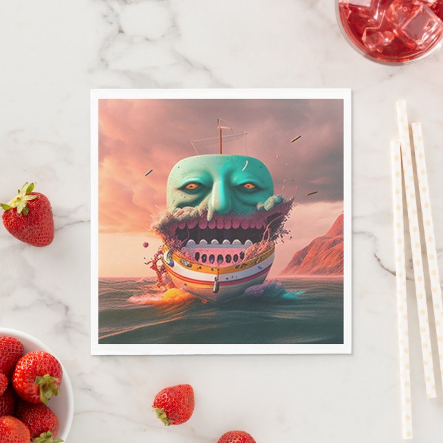 Guardanapo De Papel Scary boat (Insitu)