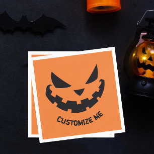 Guardanapo De Papel Scary Jack O Lanterna Festa Personalizada do Dia d