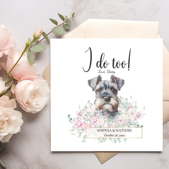 Guardanapo De Papel Schnauzer Dog Wedktail Napkins (Criador carregado)