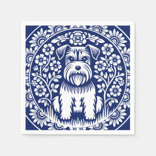 Guardanapo De Papel Schnauzer ou Norfolk Terrier Charming FolArt