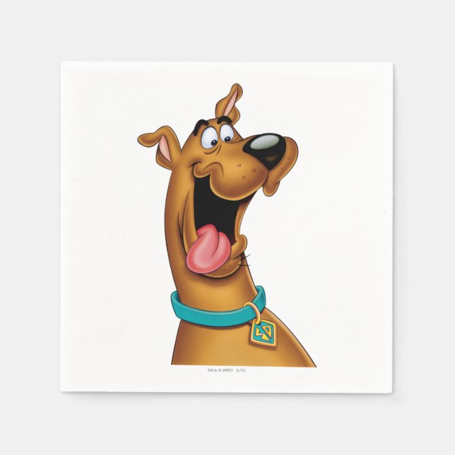 Guardanapo De Papel Scooby-Doo excitou a cara (Frente)