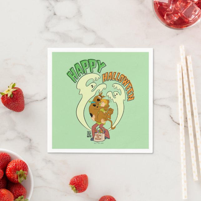 Guardanapo De Papel Scooby-Doo | Feliz Dia das Bruxas (Insitu)