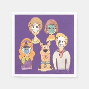 Guardanapo De Papel Scooby-Doo Nossos Máscaras De Halloween