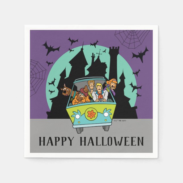 Guardanapo De Papel Scooby-Doo Spooktacular Festa de Halloween (Frente)