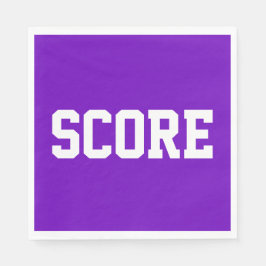Guardanapo De Papel SCORE Diversão Esportiva Texto Branco em Vermelho 