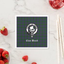 Guardanapo De Papel Scottish Clan Wood Crest & Tartan
