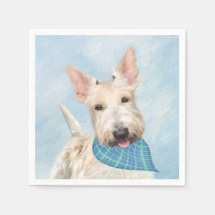 Guardanapo De Papel Scottish Terrier Wheaten Dog Painting