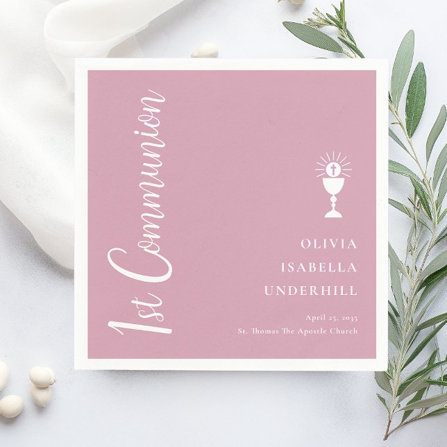 Guardanapo De Papel Scripts Girls 1rua Communion (Criador carregado)