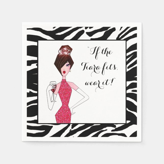 Guardanapo De Papel "Se os Ajustados Tiara... Vistam!" (Frente)