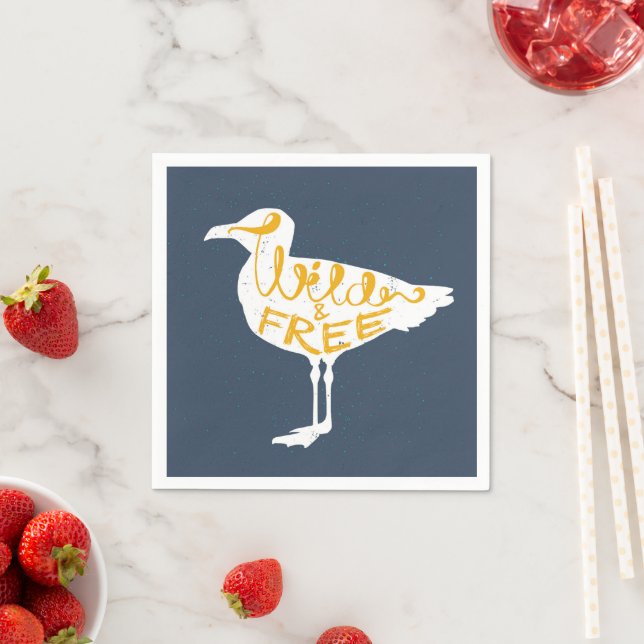 Guardanapo De Papel Seagull Medium | Selvagens E Livres (Insitu)