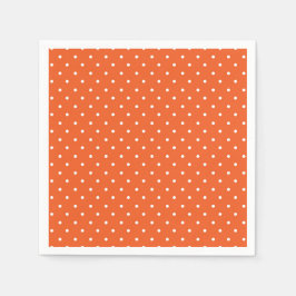 Guardanapo De Papel Seamless  bright orange background polka dot
