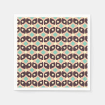 Seamless geometric pattern in dark brown leaf 