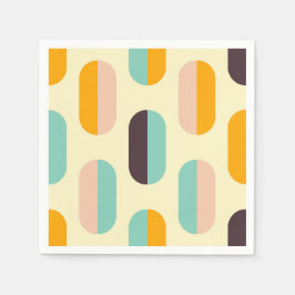 Guardanapo De Papel Seamless geometric pattern in retro vibes