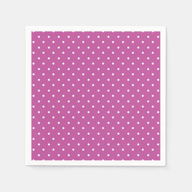 Guardanapo De Papel Seamless magenta background polka dot pattern (Frente)