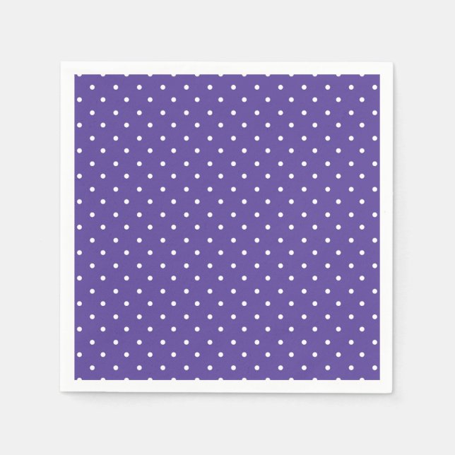 Guardanapo De Papel Seamless  medium purple polka dot pattern (Frente)