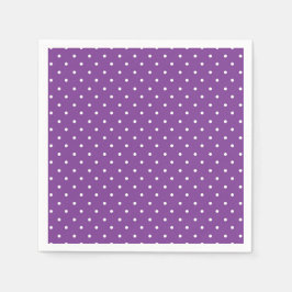 Guardanapo De Papel Seamless purple background polka dot pattern 