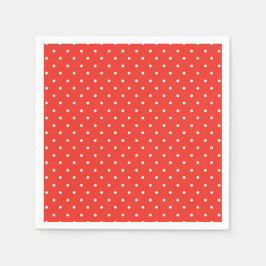 Guardanapo De Papel Seamless red background polka dot pattern