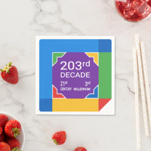 Guardanapo De Papel Segunda Década (Ano Novo 2021-2030)