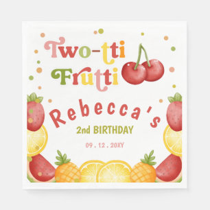 Guardanapo De Papel Segunda Festa de aniversário de Frutti Frutti Frut