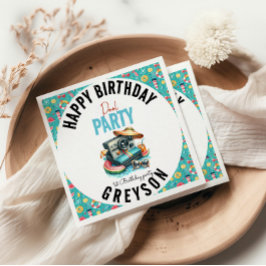 Guardanapo De Papel Segundo aniversário da Piscina de Verão