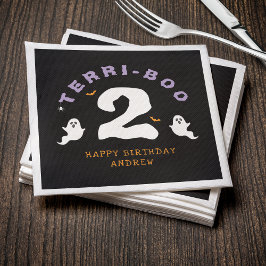 Guardanapo De Papel Segundo aniversário de Halloween Terri-Boo Twos Gh