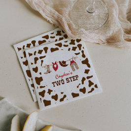 Guardanapo De Papel Segundo aniversário Rodeo Ocidental de Duas Etapas