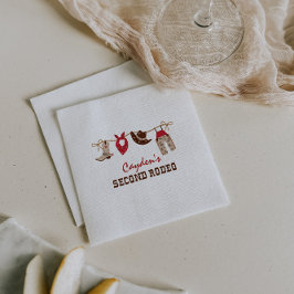 Guardanapo De Papel Segundo segundo aniversário Rodeo Western Cowboy