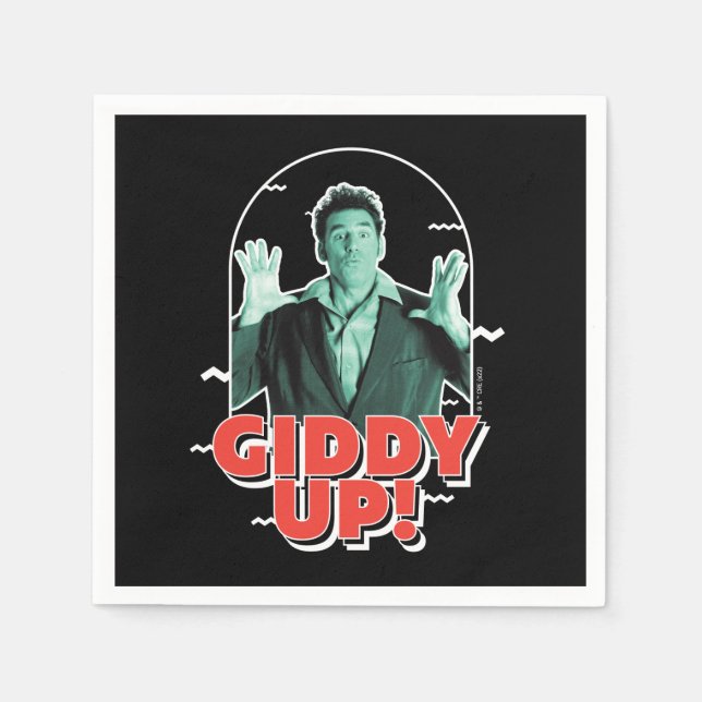 Guardanapo De Papel Seinfeld | Kramer - Giddy Up! (Frente)