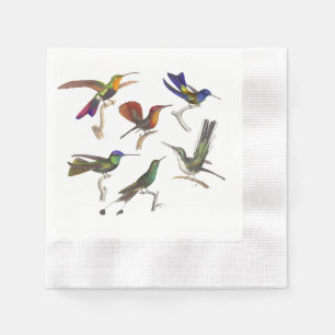 Guardanapo De Papel Seis colibris bonitos