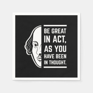 Guardanapo De Papel Seja Excelente Na Quitação De Shakespeare Thespian