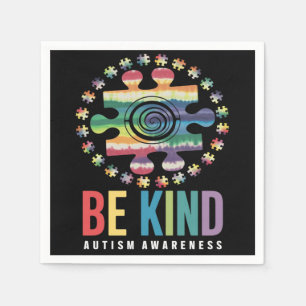 Guardanapo De Papel Seja gentil com conhecimento do autismo Design