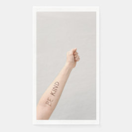 Guardanapo De Papel Seja Kind Arm Message Toque