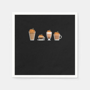 Guardanapo De Papel Seleção Essencial do Café de Especiarias de Abóbor