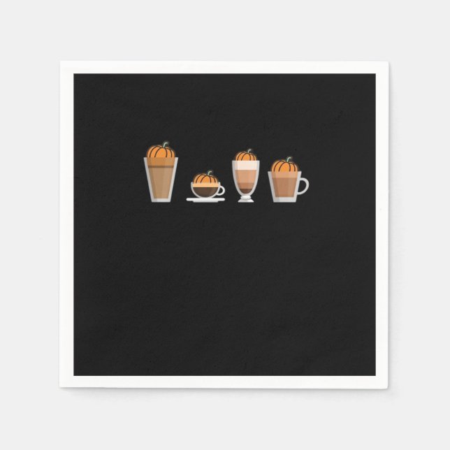 Guardanapo De Papel Seleção Essencial do Café de Especiarias de Abóbor (Frente)