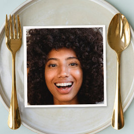 Guardanapo De Papel Selfie Foto Upload | Sua festa de diversão