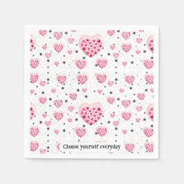 Guardanapo De Papel Selflove inspirational quote sweet heart and start
