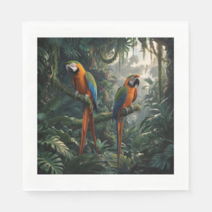 Guardanapo De Papel Selva de papagaios