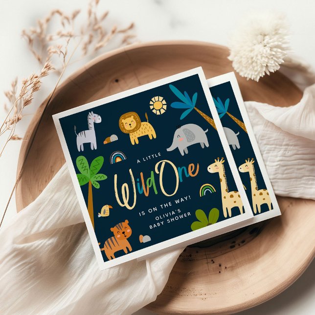 Guardanapo De Papel Selva Safari Selva Selvagem Selvagem de Um Chá de  (Criador carregado)