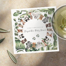 Guardanapo De Papel Selva Selvagem Selvagem | CHÁ DE FRALDAS