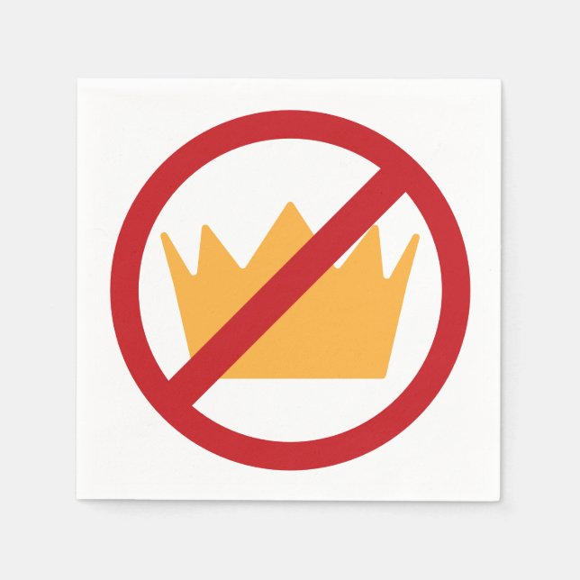 Guardanapo De Papel SEM KINGS! Anti-Trump (Frente)