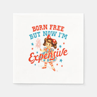 Guardanapo De Papel Sem nascer, mas agora sou caro EUA Patriótico 4º