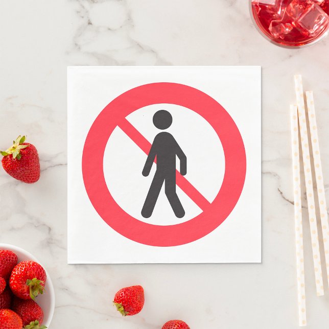 Guardanapo De Papel Sem Sinal de Estrada de Pedestres (Criador carregado)