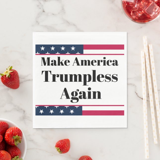 Guardanapo de papel sem Trump (Insitu)
