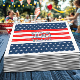 Guardanapo De Papel Semiquincentennial Navy Stars & Stripes 250 Years