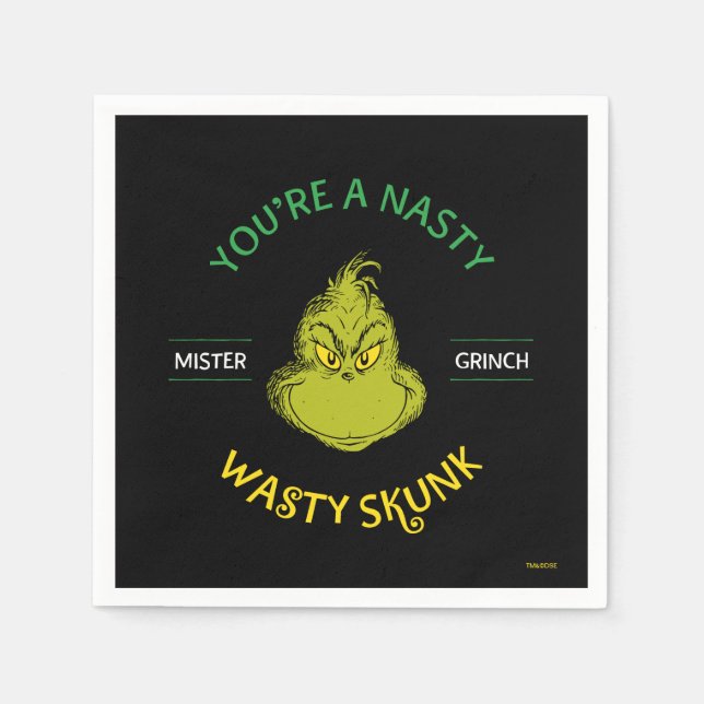 Guardanapo De Papel Senhor Grinch | Você é um Cativeiro Fedorento (Frente)