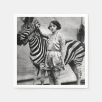 Senhora do Circo Tatuado e Zebra Napkins