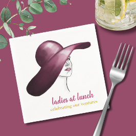 Guardanapo De Papel Senhoras no almoço - Evento Chic & Elegante