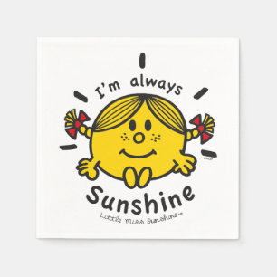 Guardanapo De Papel Senhorita pequena Luz do sol eu sou sempre luz