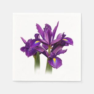 Guardanapo De Papel Sensação elegante do roxo da íris holandesa